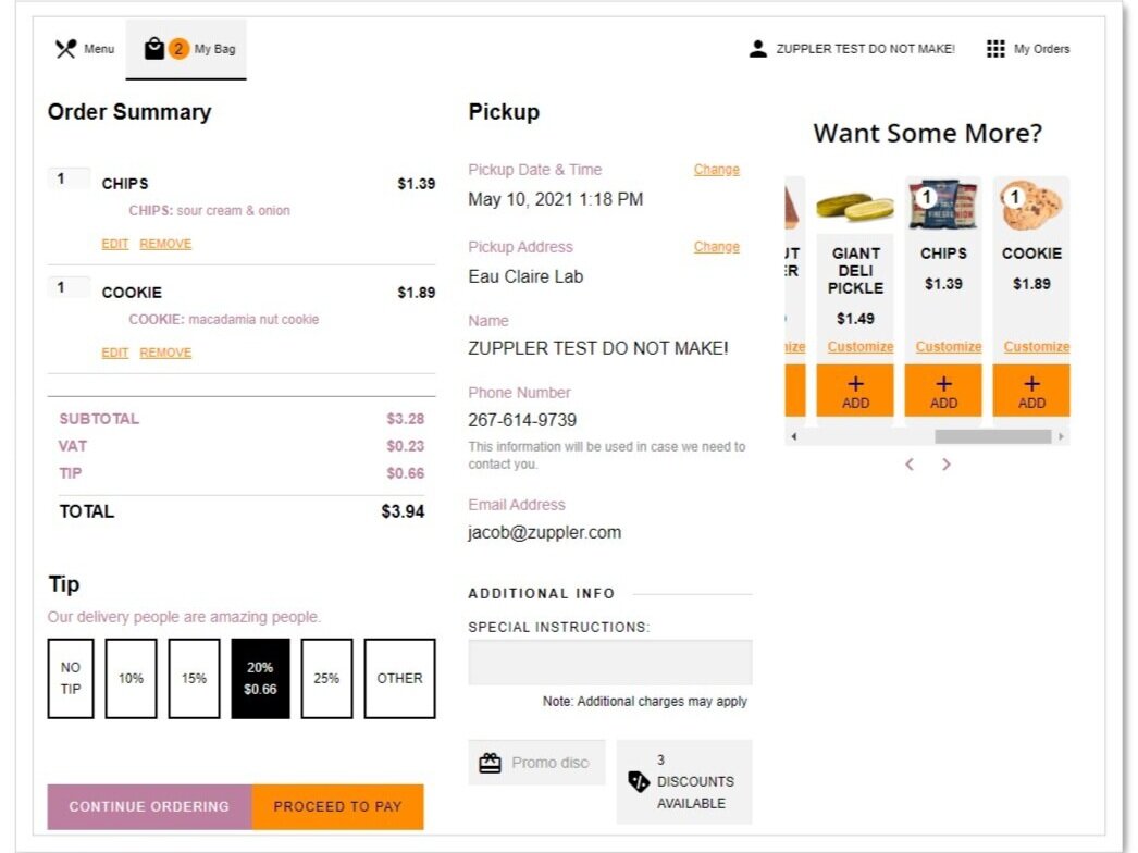 Order Summary Layout - 1